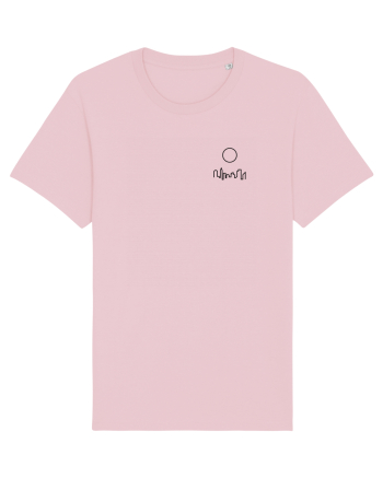 Circle Sun - black city (chest) Cotton Pink