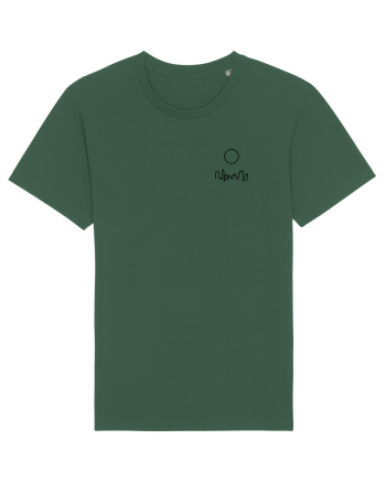 Circle Sun - black city (chest) Bottle Green