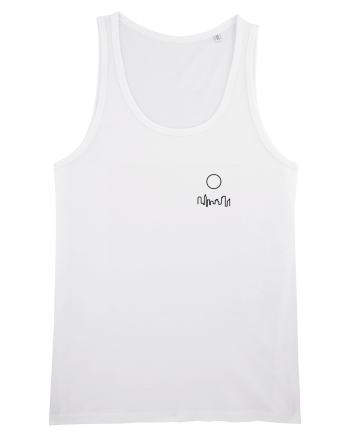 Circle Sun - black city (chest) White