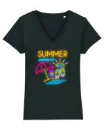 Weekend de vară Tricou mânecă scurtă guler V Damă Evoker