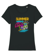 Weekend de vară Tricou mânecă scurtă guler larg fitted Damă Expresser