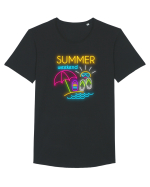 Weekend de vară Tricou mânecă scurtă guler larg Bărbat Skater