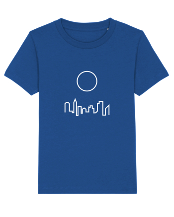 Circle Sun - white city Majorelle Blue