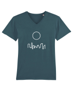 Circle Sun - white city Tricou mânecă scurtă guler V Bărbat Presenter