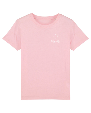 Circle Sun - white city (chest) Cotton Pink