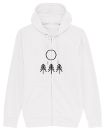 Circle Sun - black forest Hanorac cu fermoar Unisex Connector