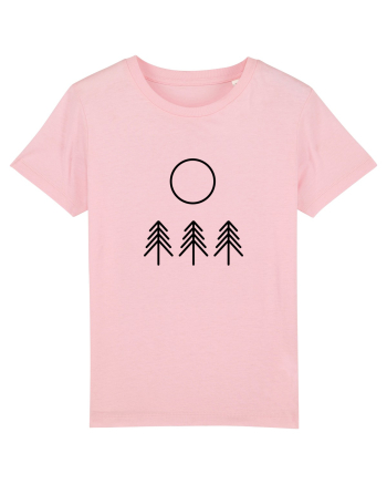 Circle Sun - black forest Cotton Pink