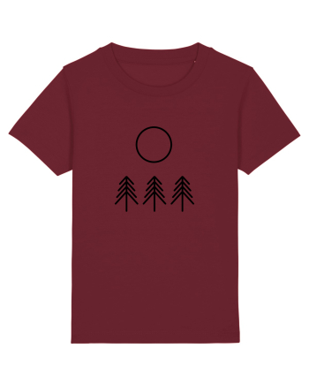 Circle Sun - black forest Burgundy
