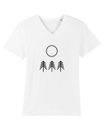Circle Sun - black forest Tricou mânecă scurtă guler V Bărbat Presenter