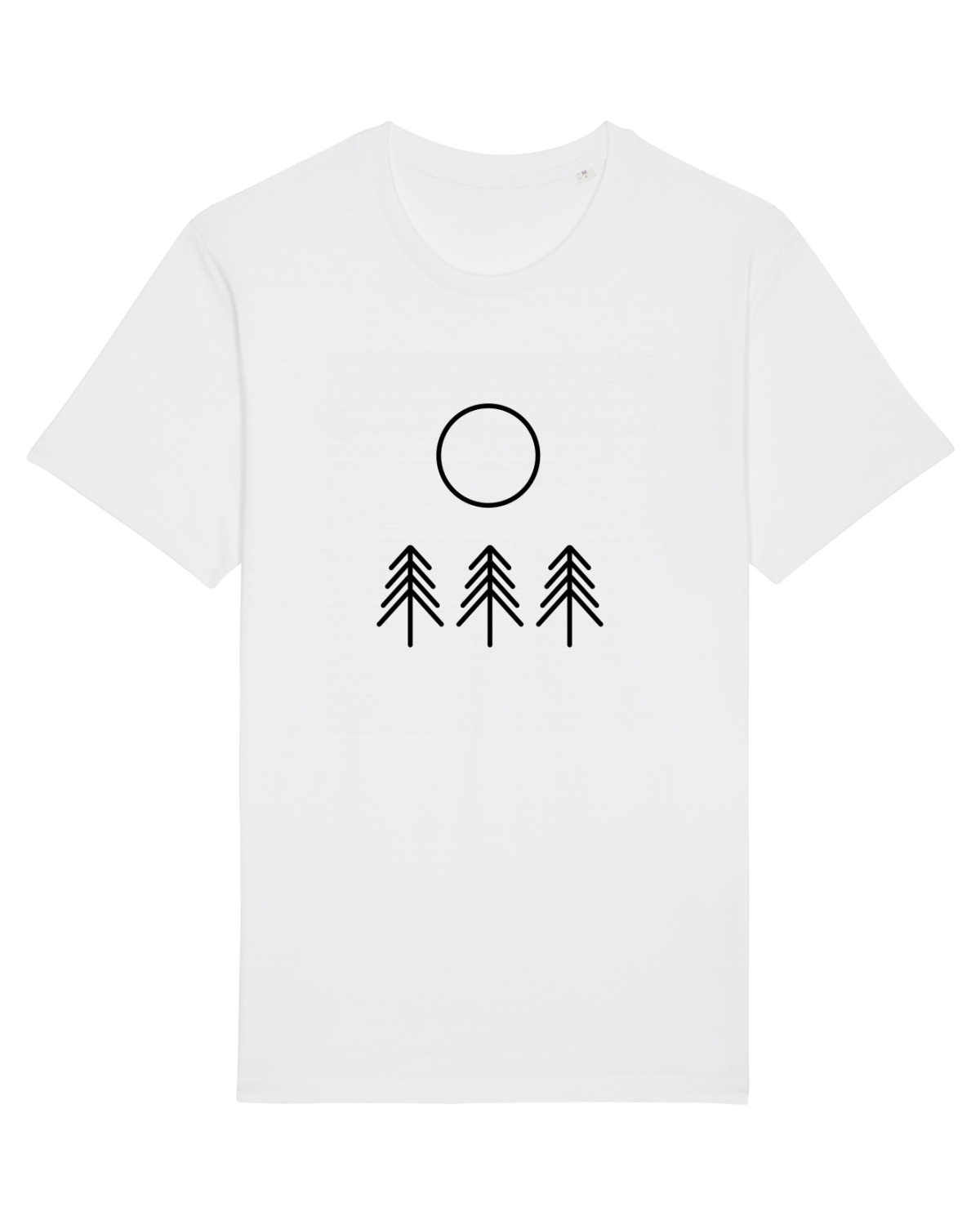 Tricou mânecă scurtă Unisex Rocker White