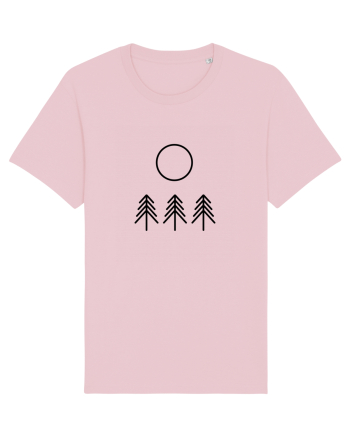 Circle Sun - black forest Cotton Pink