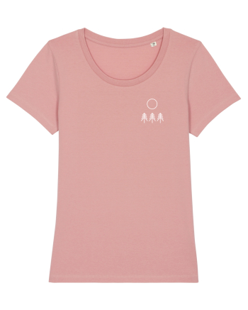 Circle Sun - white forest (chest) Canyon Pink