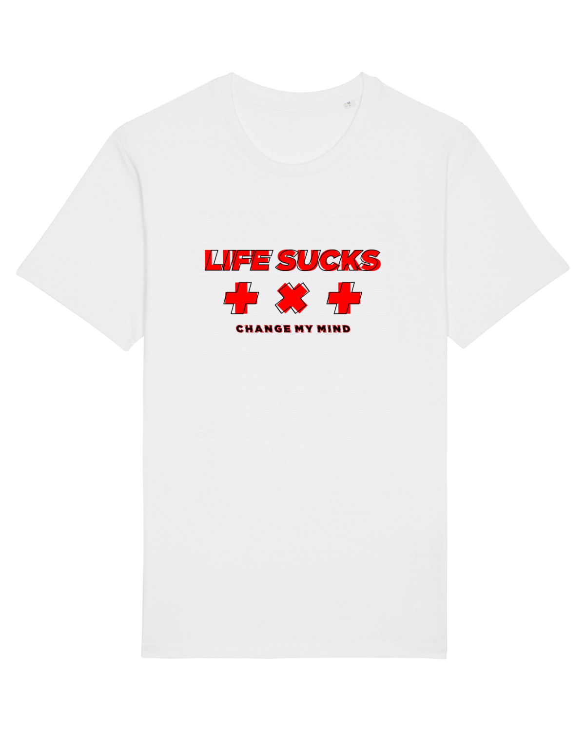Tricou mânecă scurtă Unisex Rocker White