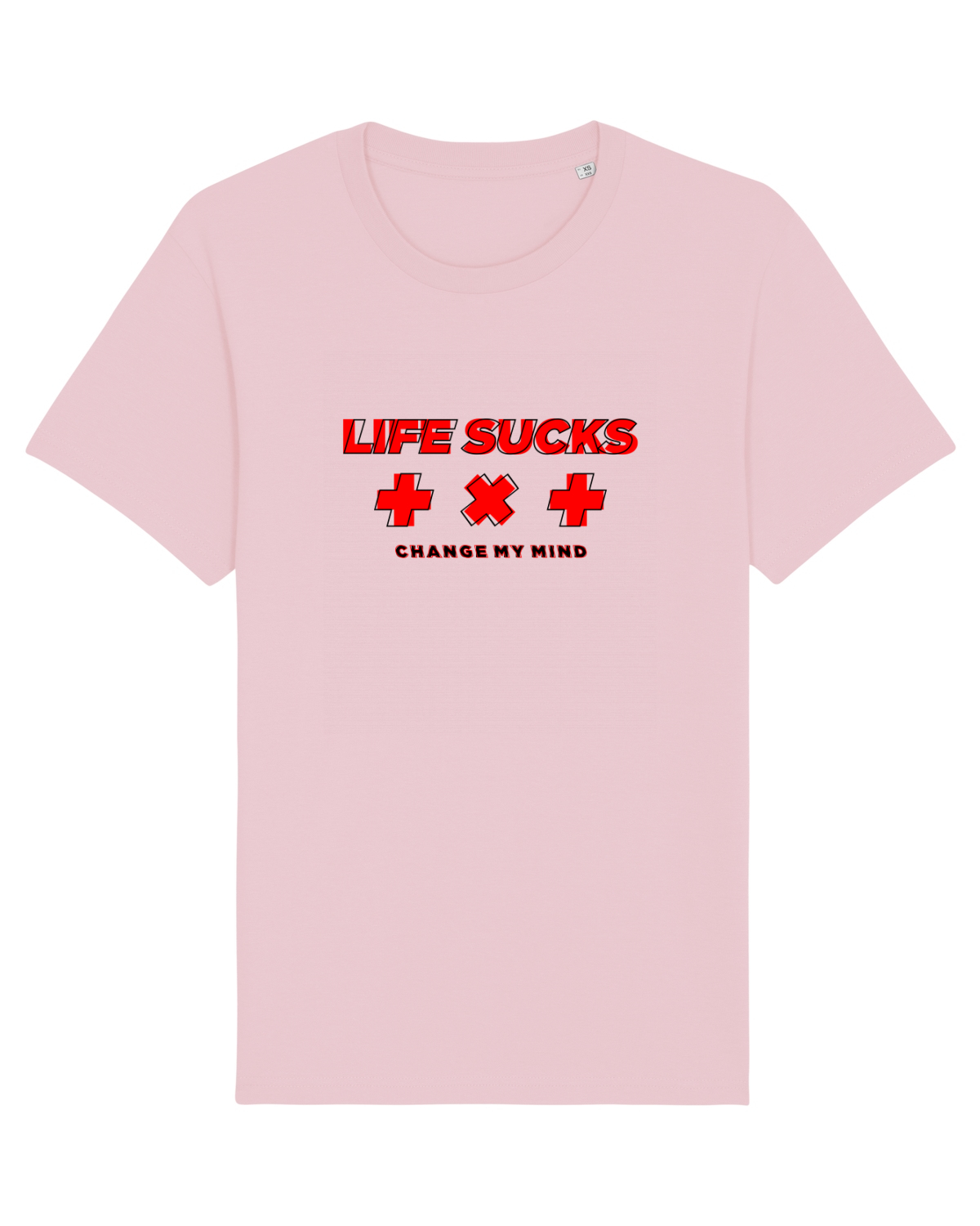 Tricou mânecă scurtă Unisex Rocker Cotton Pink