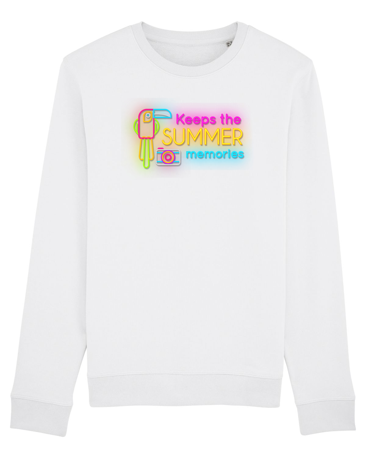 Bluză mânecă lungă Unisex Rise White
