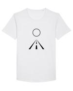 Circle Sun - black road Tricou mânecă scurtă guler larg Bărbat Skater