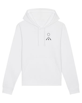 Circle Sun - black road (chest) White