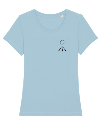 Circle Sun - black road (chest) Sky Blue