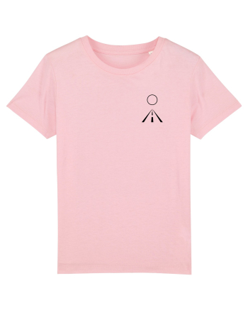 Circle Sun - black road (chest) Cotton Pink