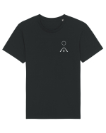 Circle Sun - white road (chest) Tricou mânecă scurtă Unisex Rocker