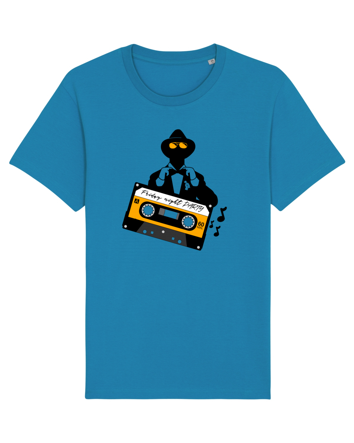 Tricou mânecă scurtă Unisex Rocker Azur