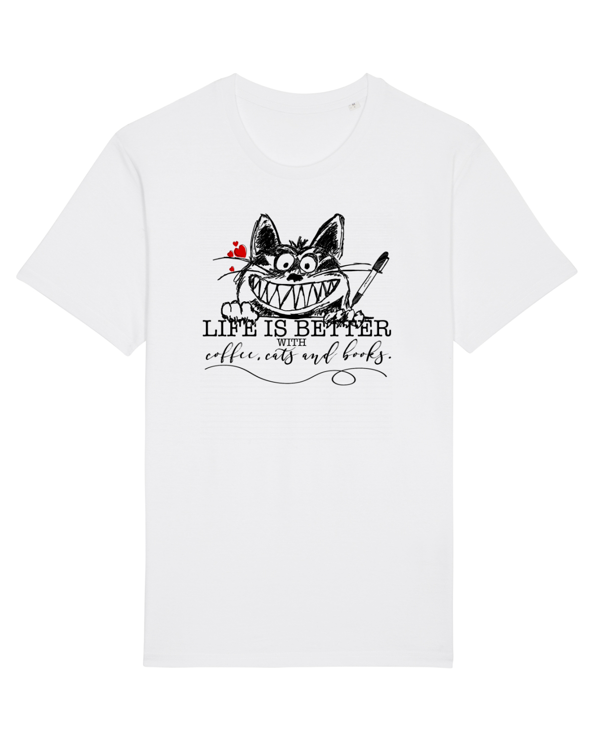 Tricou mânecă scurtă Unisex Rocker White