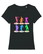 Zombie Crew Dance Tricou mânecă scurtă guler larg fitted Damă Expresser
