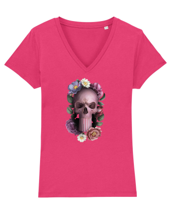 Craniu cu flori punishskull 02 Raspberry