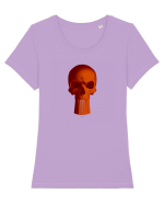 Craniu punishskull 02 orange Tricou mânecă scurtă guler larg fitted Damă Expresser