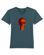 Craniu punishskull 02 orange Tricou mânecă scurtă guler V Bărbat Presenter