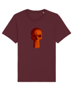 Craniu punishskull 02 orange Tricou mânecă scurtă Unisex Rocker