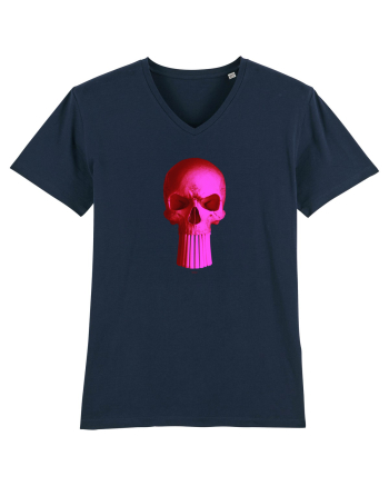 Craniu punishskull 03 magenta French Navy