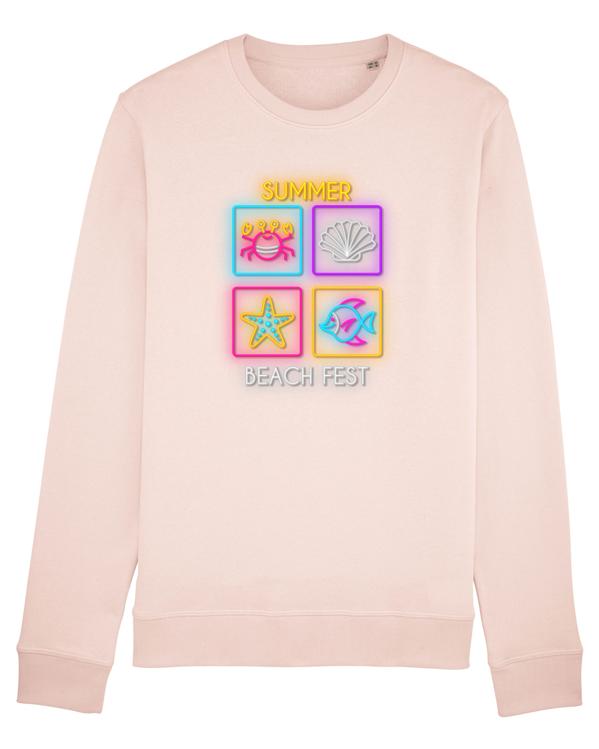 Bluză mânecă lungă Unisex Rise Candy Pink