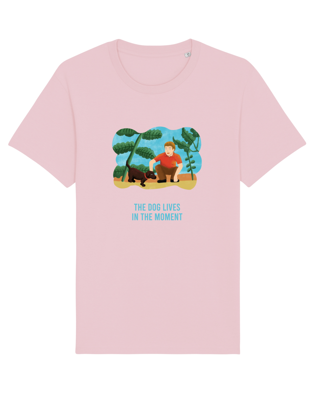 Tricou mânecă scurtă Unisex Rocker Cotton Pink