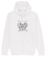 cap de mort Hanorac cu fermoar Unisex Connector