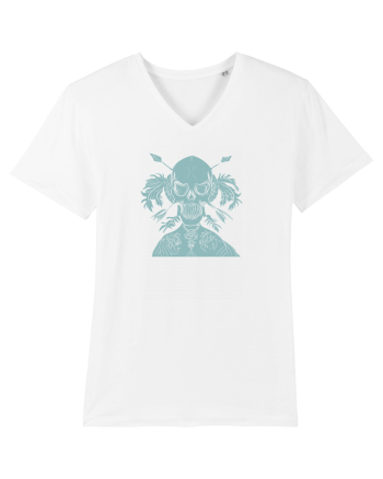 green skull White