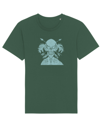 green skull Bottle Green