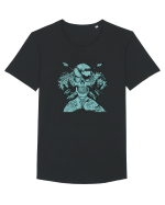  fighter skull Tricou mânecă scurtă guler larg Bărbat Skater
