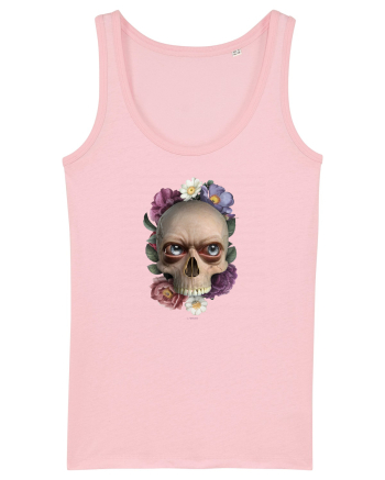 Craniu cu flori si ochi 01 Cotton Pink