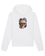 Craniu cu flori si ochi 01 Hanorac Unisex Drummer