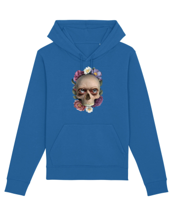 Craniu cu flori si ochi 01 Royal Blue