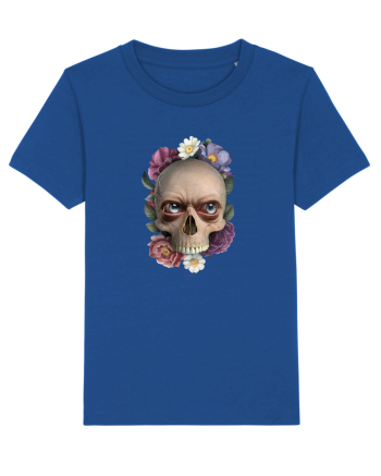 Craniu cu flori si ochi 01 Majorelle Blue