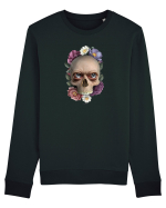 Craniu cu flori si ochi 01 Bluză mânecă lungă Unisex Rise