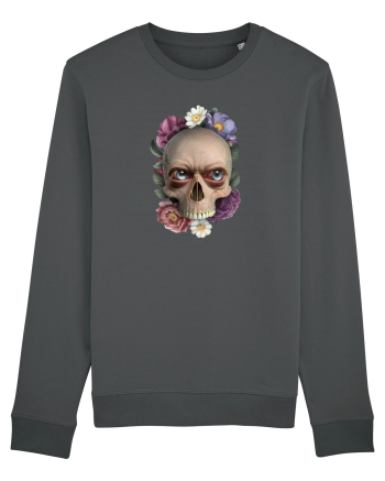 Craniu cu flori si ochi 01 Anthracite