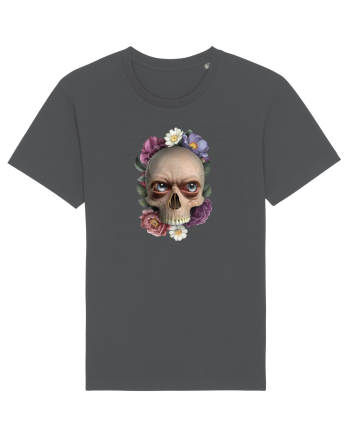 Craniu cu flori si ochi 01 Anthracite
