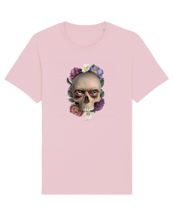 Craniu cu flori si ochi 01 Cotton Pink