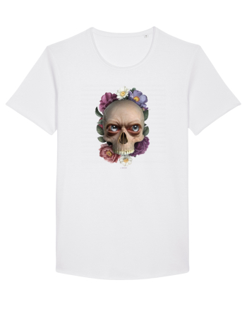 Craniu cu flori si ochi 01 White