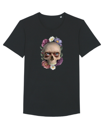 Craniu cu flori si ochi 01 Black