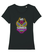 Toți iubim vara Tricou mânecă scurtă guler larg fitted Damă Expresser