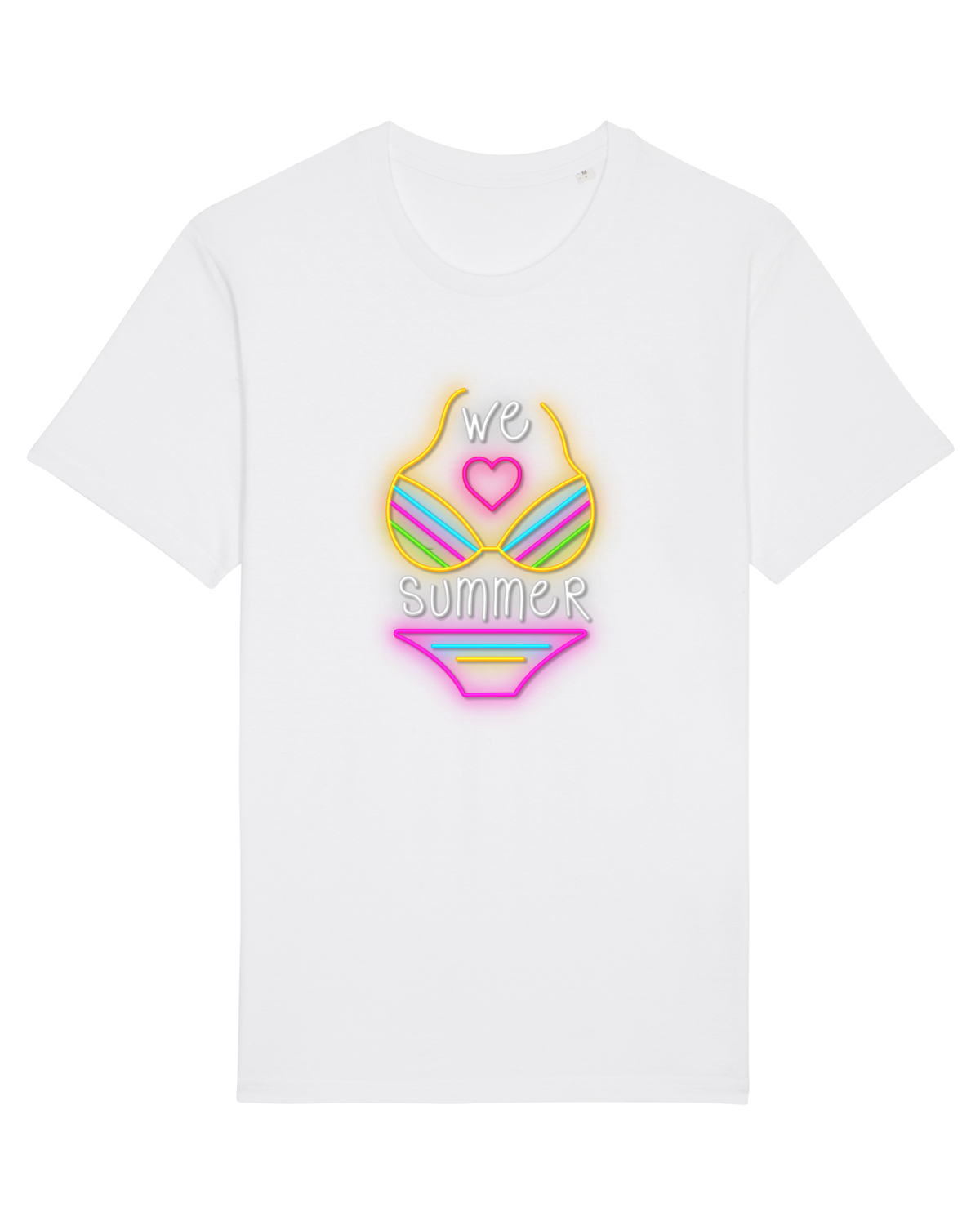 Tricou mânecă scurtă Unisex Rocker White